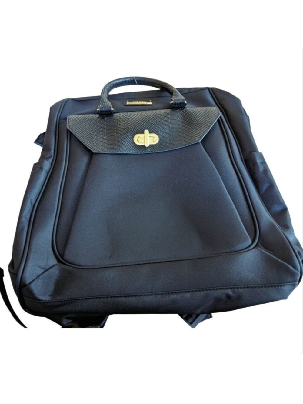 NEW Nicole Miller Black Ella Collection Backpack Giftable